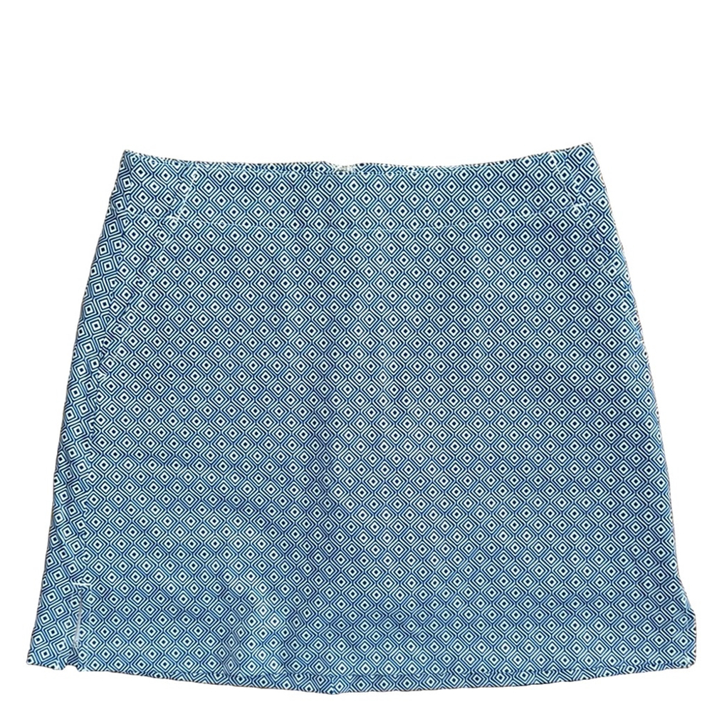 Lady Hagen: Blue Geometric Patterned Skort: Size 4